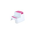 Banquinho de Banheiro 2 Degraus New Style KaBaby Rosa