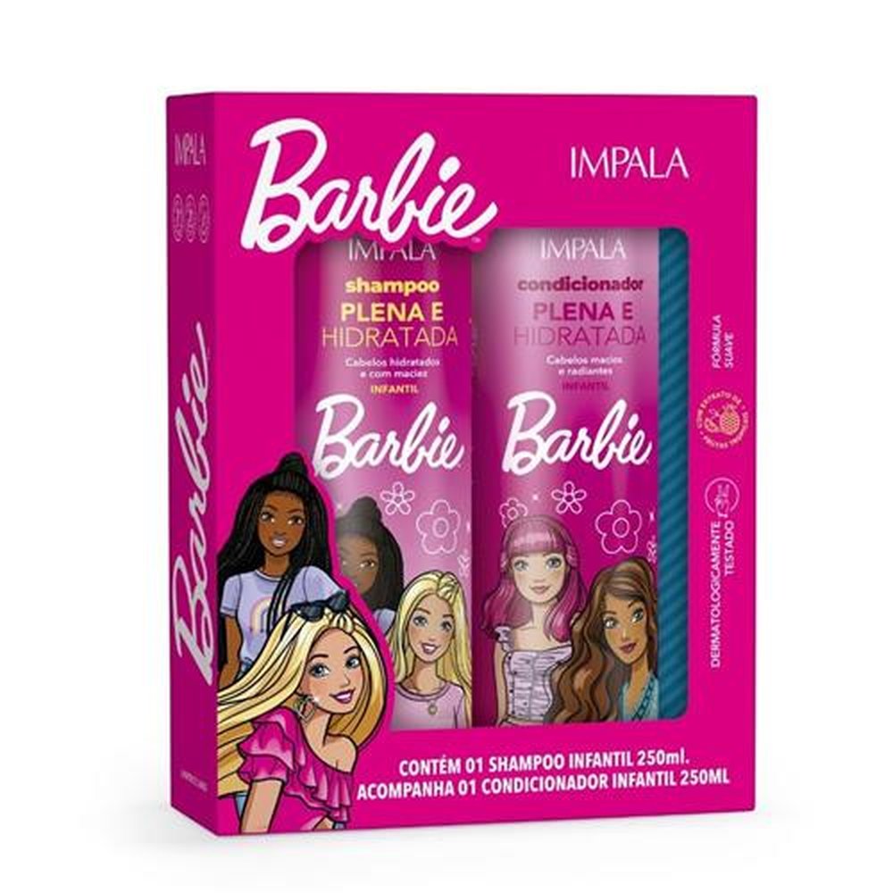 Kit Impala Barbie Plena e Hidratada| Shampoo + Condicionador 250ml