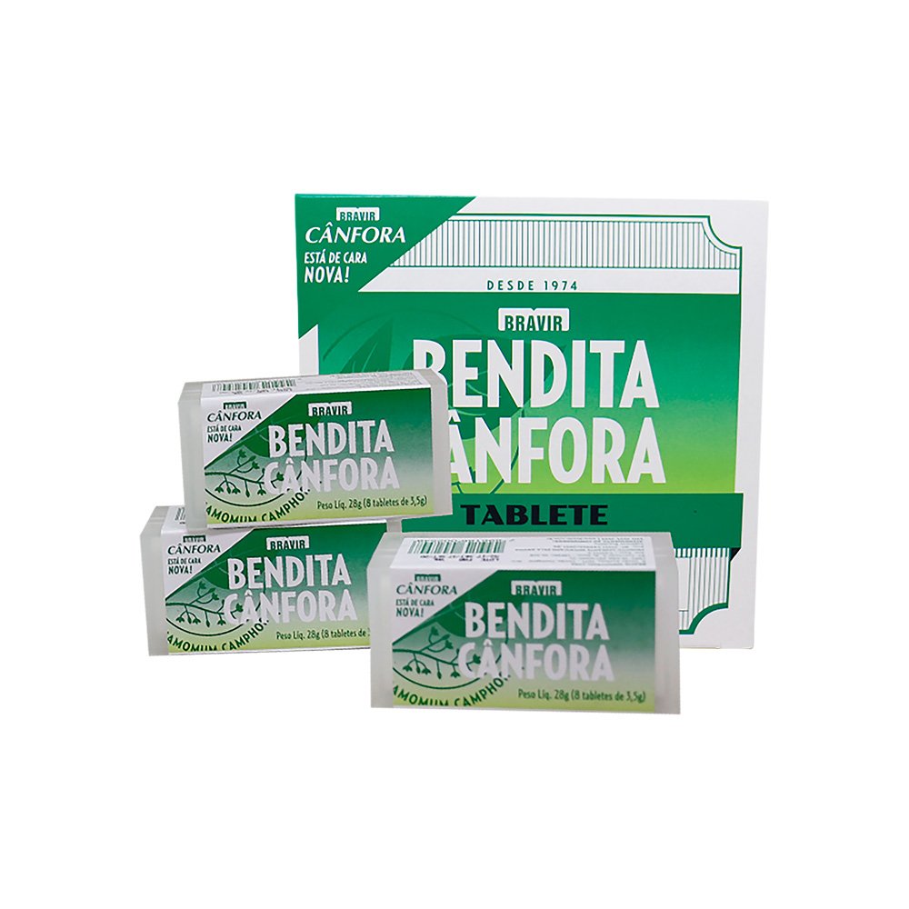 Cânfora Tablete Estojo 28G Bendita Display Com 16 Unidades