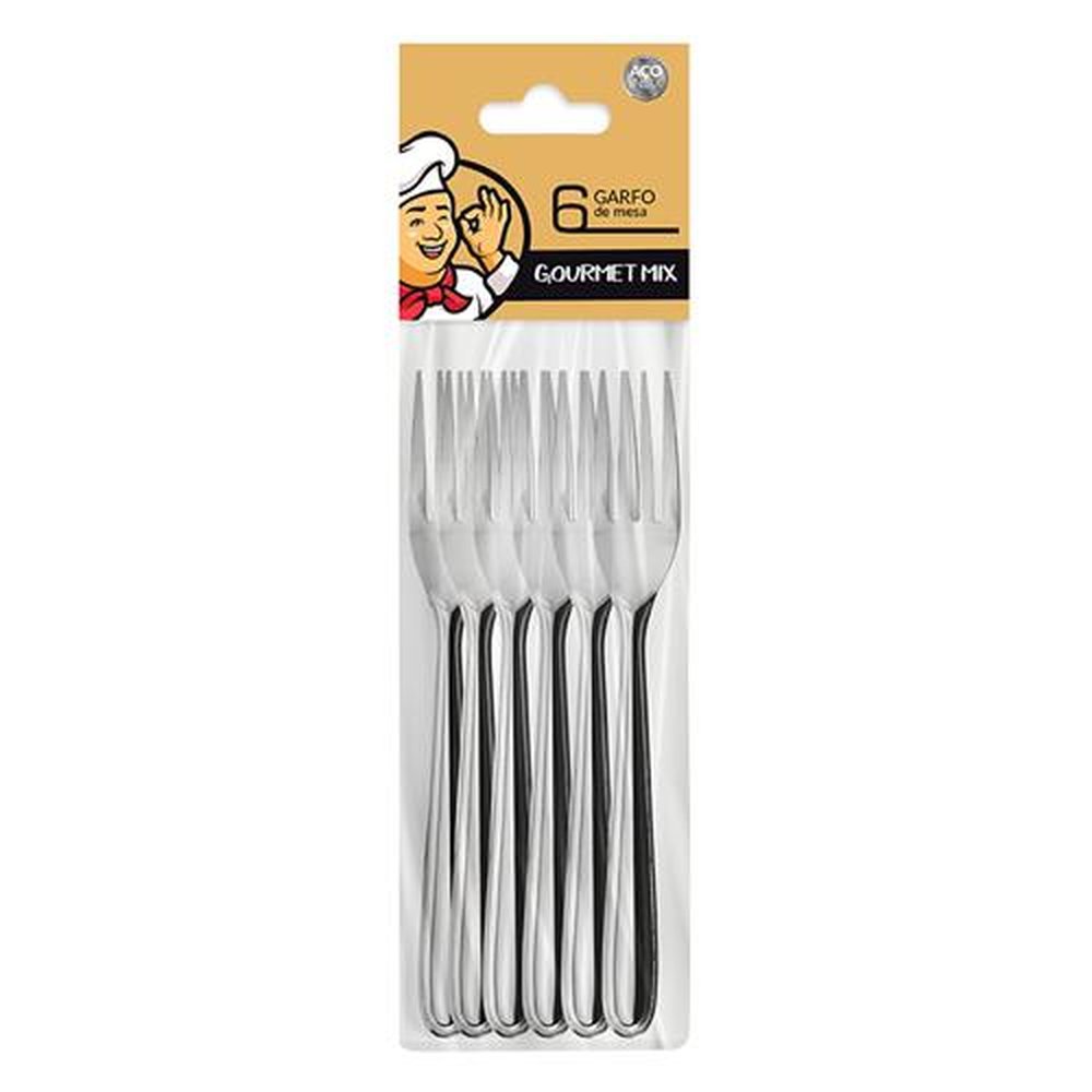 Garfo Mesa 6 Peças Ogma Gourmet Mix