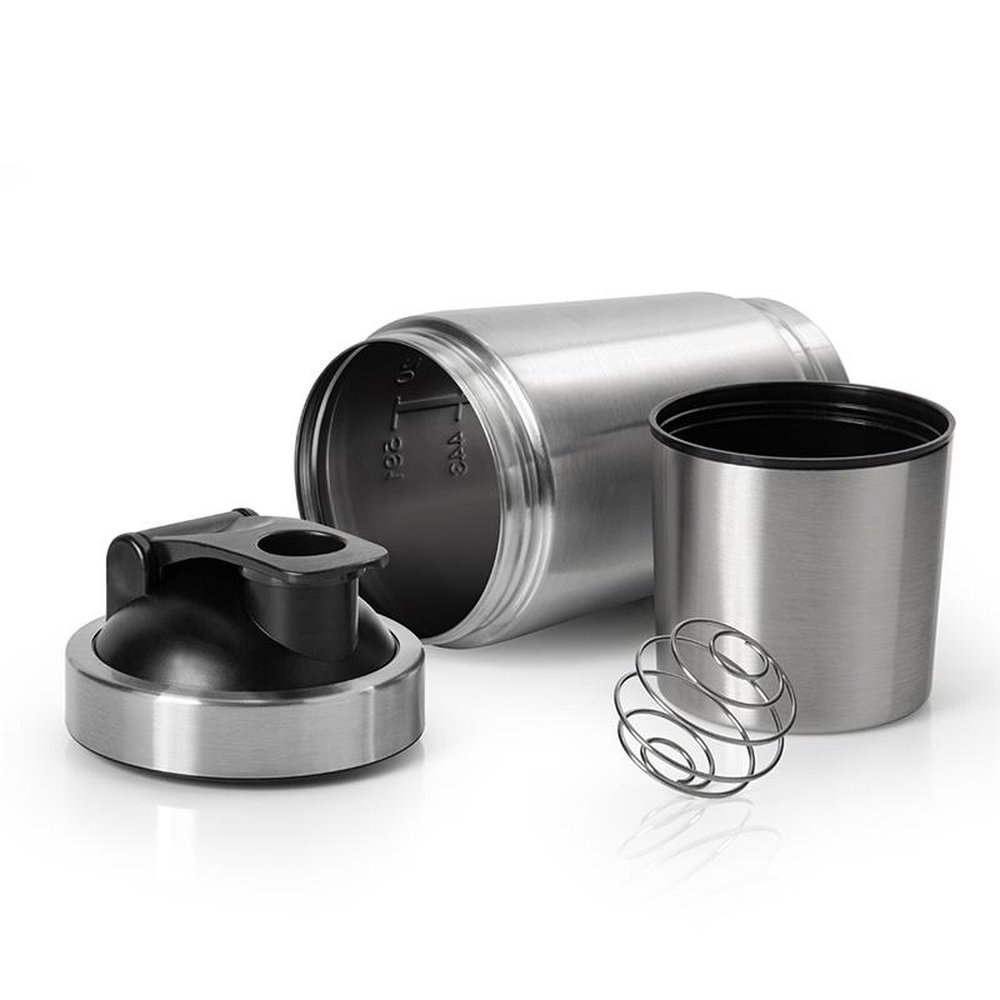 Shakeira com Copo Aço Inox 700ml e 200ml Termopro