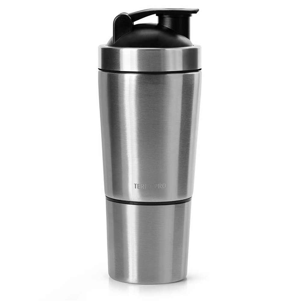 Shakeira com Copo Aço Inox 700ml e 200ml Termopro