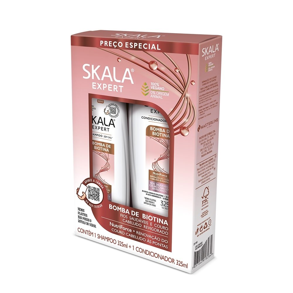 Shampoo + Condicionador Skala Acachonados Definição e Brilho 325ml