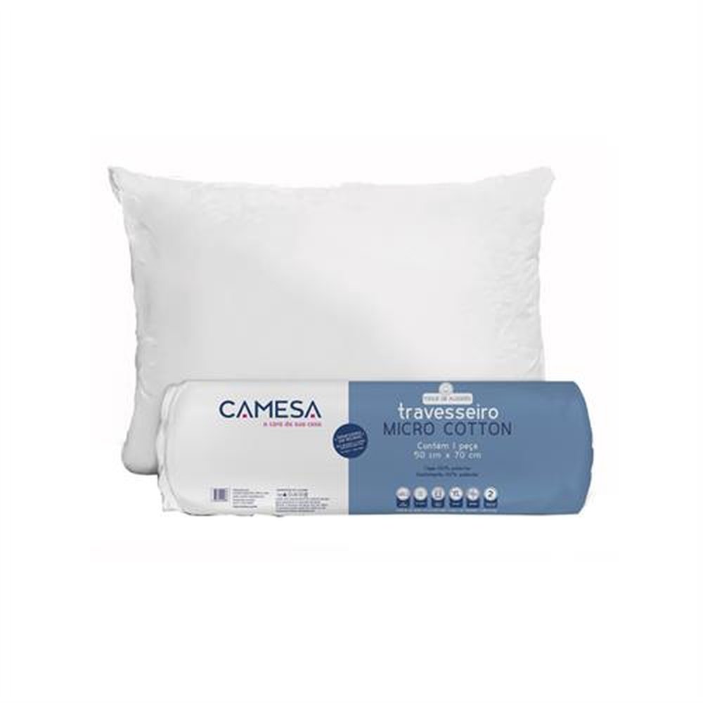 Travesseiro 50X70 Micro Cotton Rolo