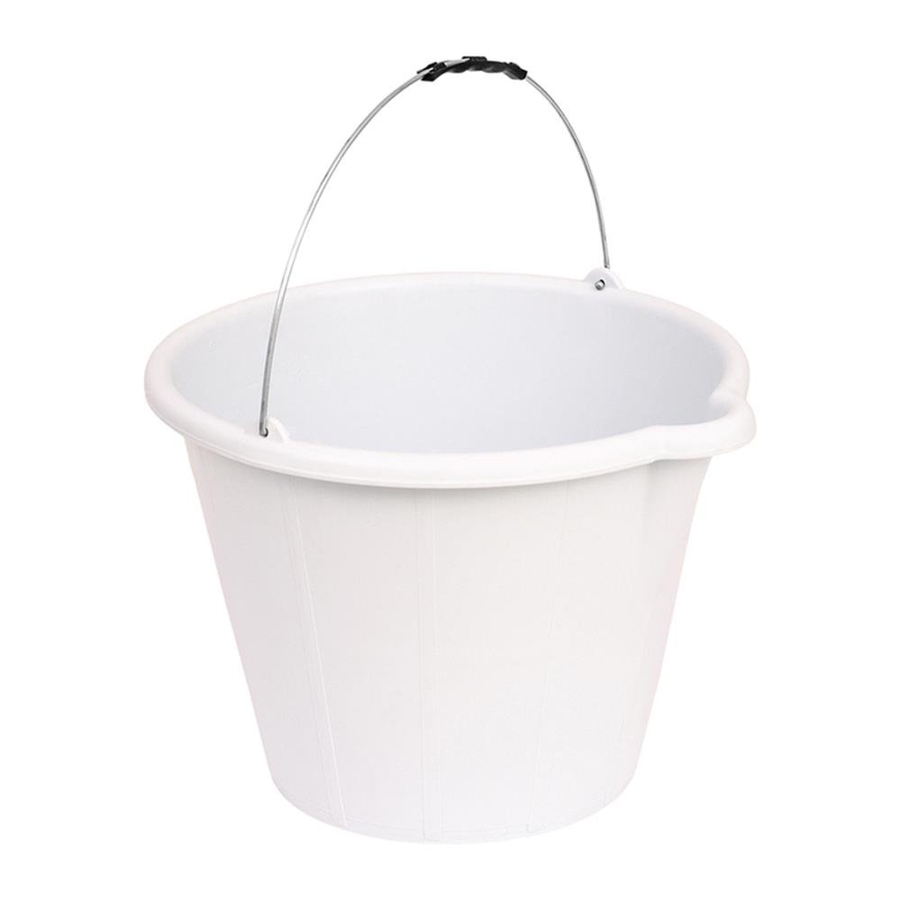 Balde Plastico 12L Branco C/Bico C6