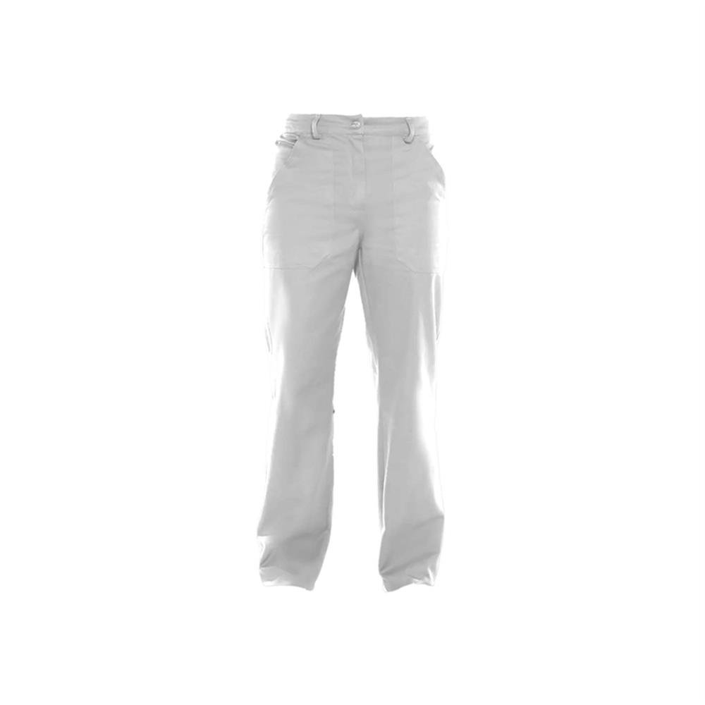 Calça Uniforme De Brim Branco Media