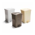 Lixeira 14,0L Plastico C/Pedal Rattan C4