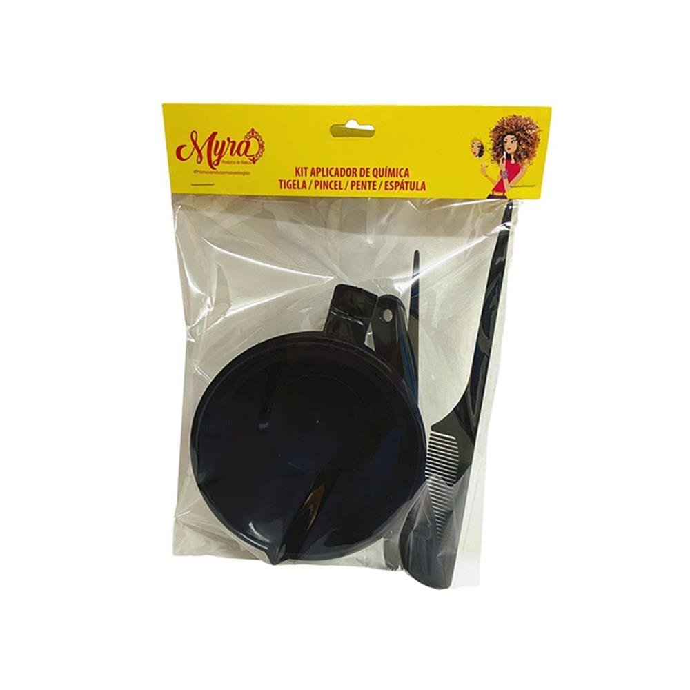 Pote 3 Peças Aplicador Tinta Cabelo