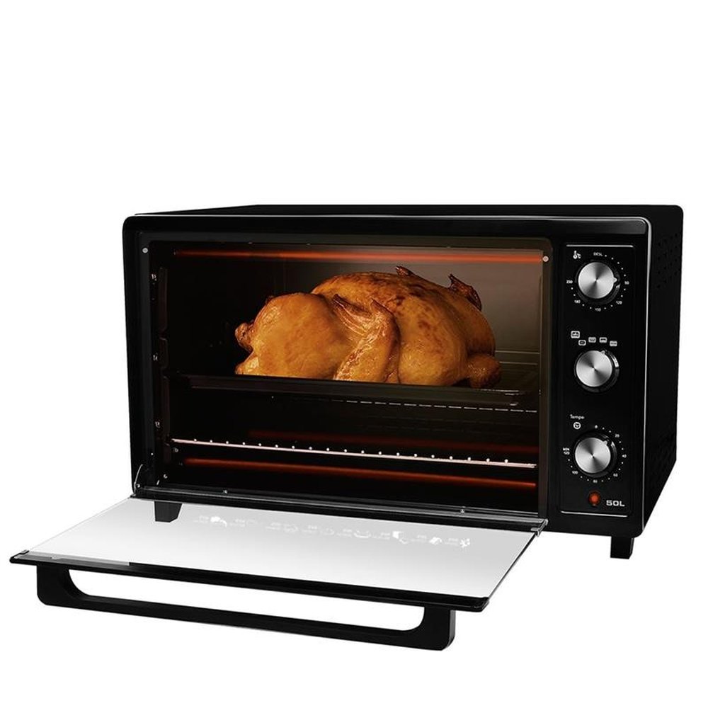 Forno Elétrico Britânia 50 Litros, Preto, 220V
