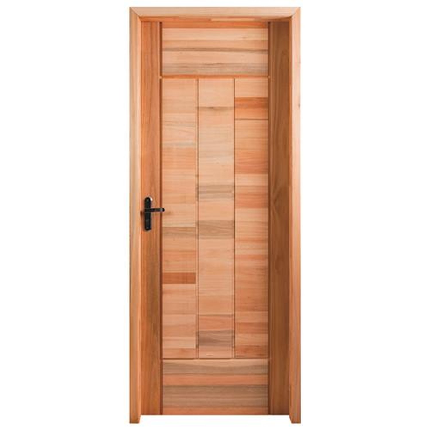 Kit Porta Pronta Madeira Maciça PM97 210X80 Direito Eucalipto