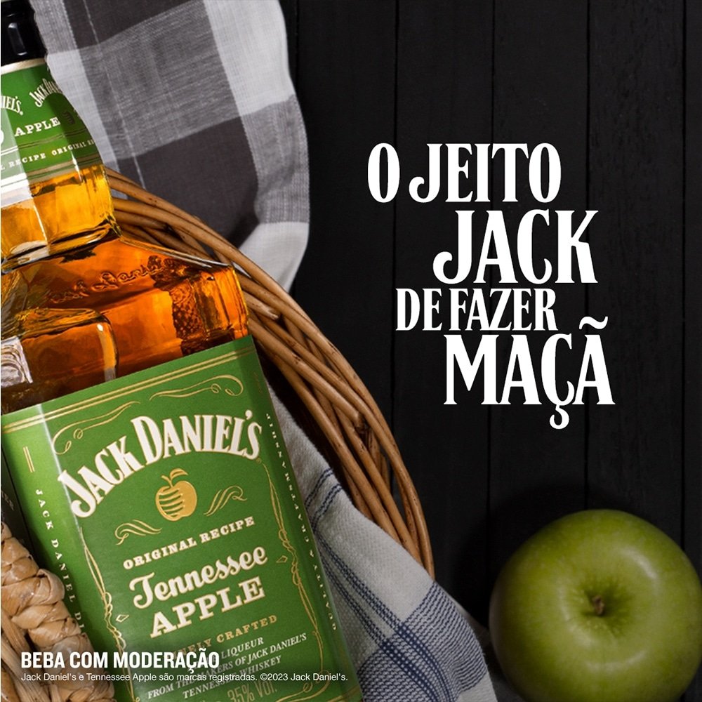 Licor de Whisky Jack Daniel's Apple Tennessee 1 Litro