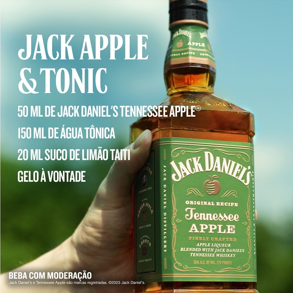 Licor de Whisky Jack Daniel's Apple Tennessee 1 Litro