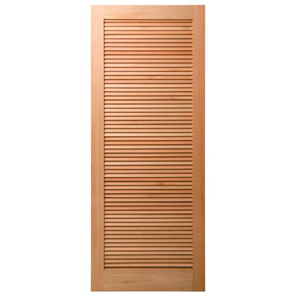 Porta Madeira Maciça PM09 Veneziana 210X80 Eucalipto