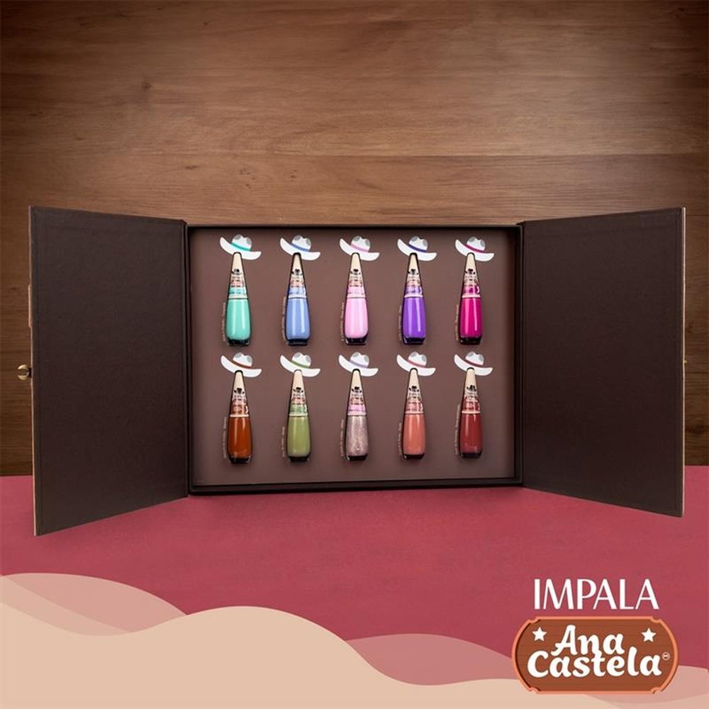 Press Kit Esmalte Impala Ana Castela 7,5ml 10 Cores