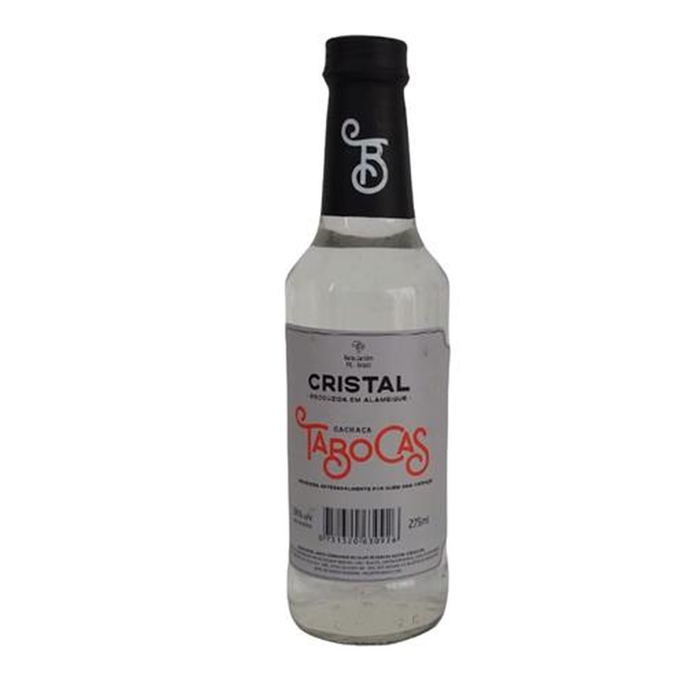 Cachaça Cristal Tabocas 275ml - Caixa com 6 unidades