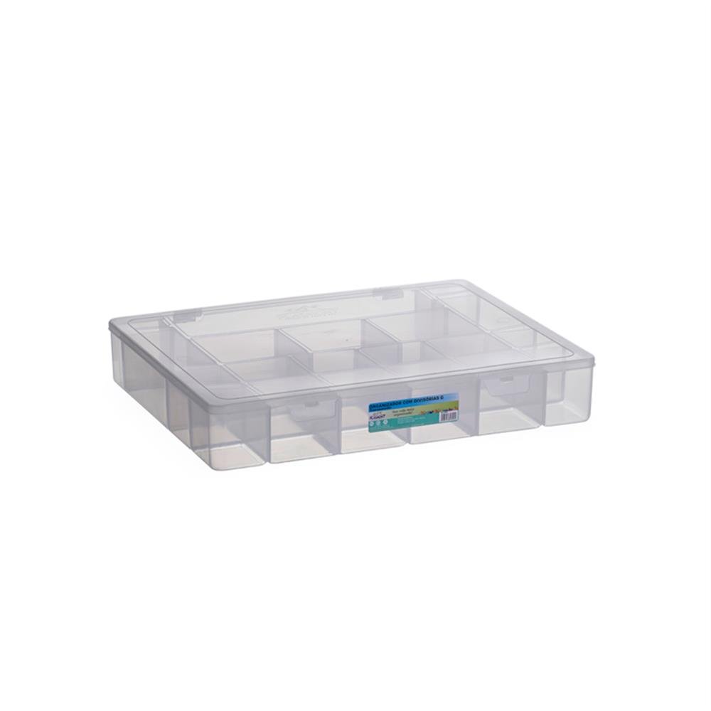 Caixa Organizadora C/Divisoria Grande Transparente C3