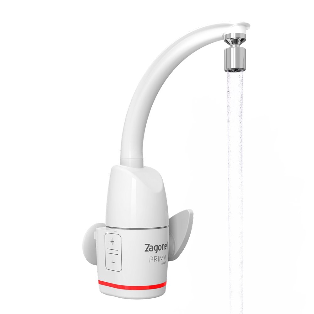 Torneira Eletrônica Zagonel Prima Touch Branco 5500W 110V