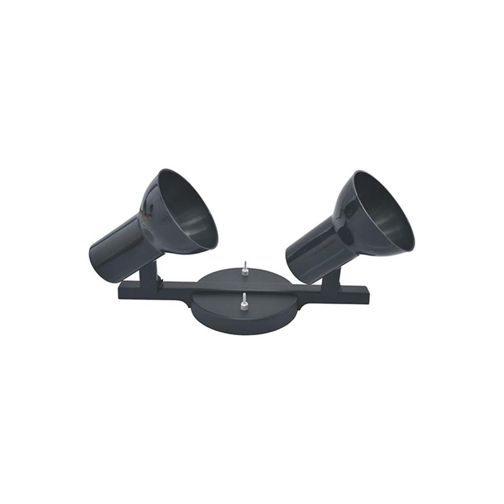Spot P/2 Lampadas 20W Bivolt Preto Trilho Gazplast