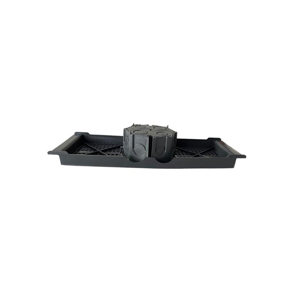 Caixa Luz Fundo Movel Simples Suporte Laje 30Cm Preto C12