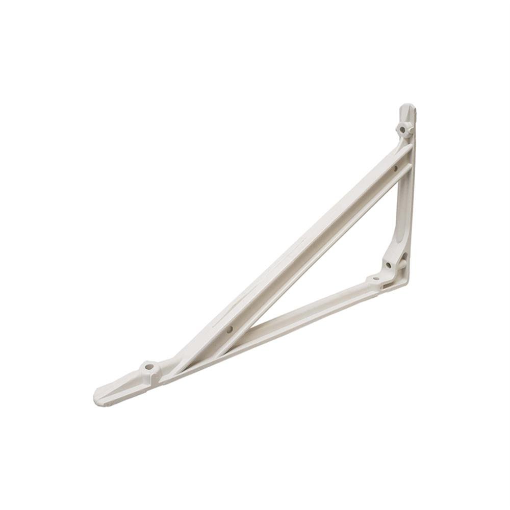 Suporte Prateleira 30Cm Branco Mão Francesa Plastico Thompson