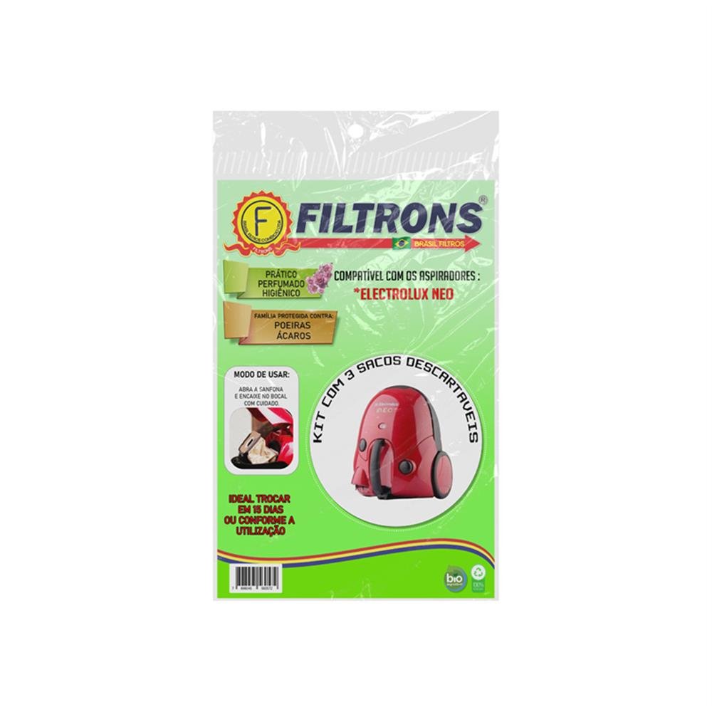 Filtro Aspirador Po Descartavel Neo Electrolux C3