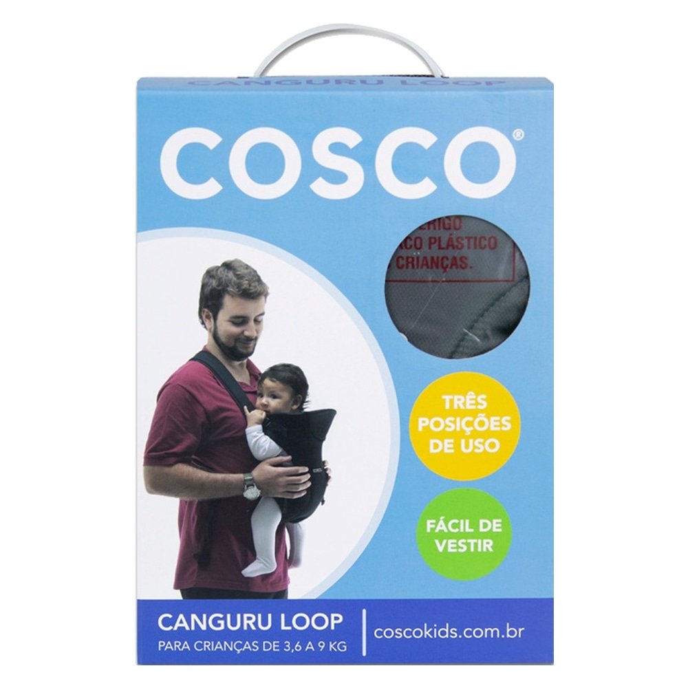 Canguru Loop Cosco Kids Preto