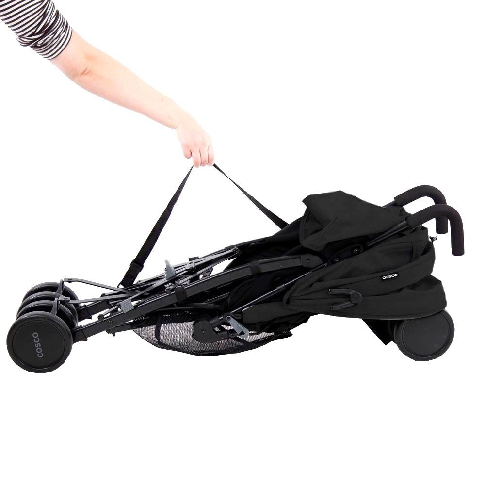Carrinho Bebê Cosco Kids Hobby Preto Mescla