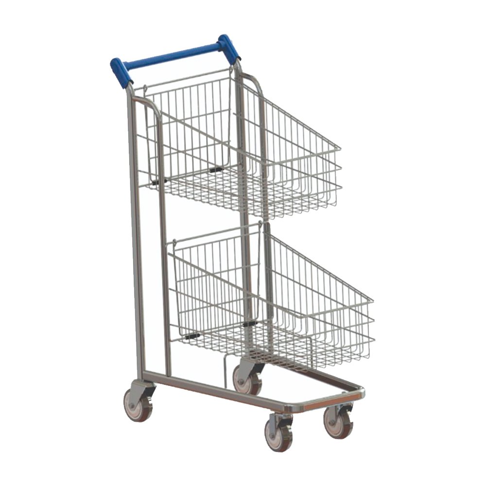 Carrinho Zinco e Arte Galvanizado Duplo 90L