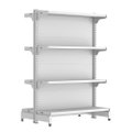 Gôndola Amapá Fit 40 Inicial Centro 1,37x0,90x0,60/0,80 8 Bandejas Branco