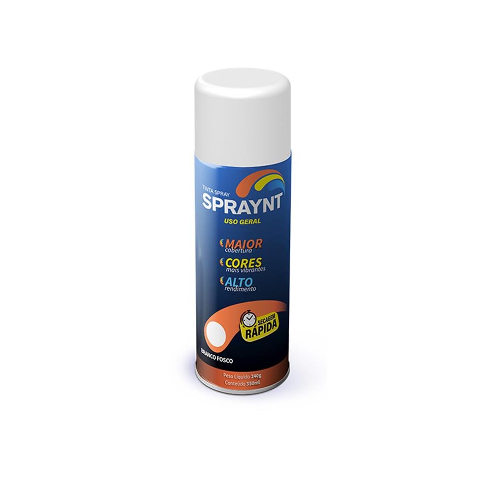 Tinta Spray Branco Fosco 6X350 Spraynt