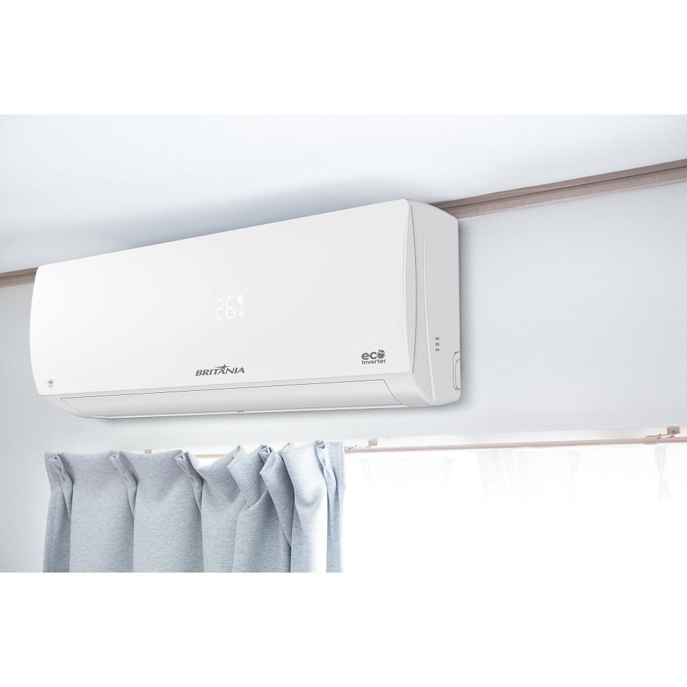 Ar Condicionado Split Hi Wall Eco Inverter Britânia 9000 BTU/h Frio Bifásico BAC9000IFM15 ¿ 220 Volts
