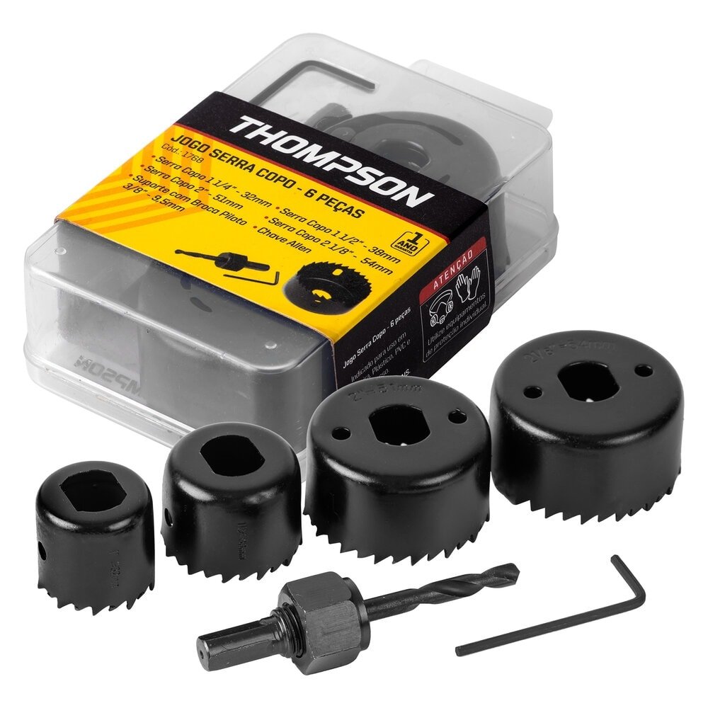 Jogo Serra Copo Thompson 6 Peças