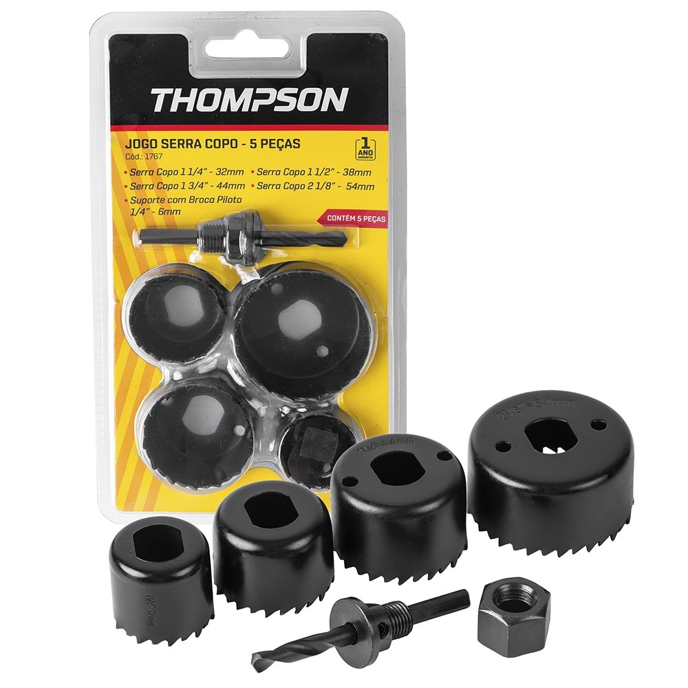 Jogo Serra Copo Thompson 5 Peças