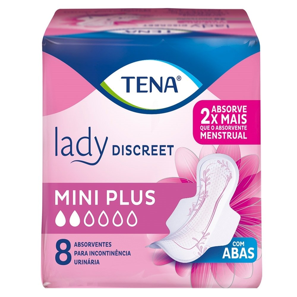 Absorvente Lady Discreet Miniplus 8 Unidades Tena