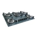 Fogao Cooktop Premium Trempre Chapa Gas Chamalar 5 Bocas Tripla Chama 127/220v Marmorizado Cinza