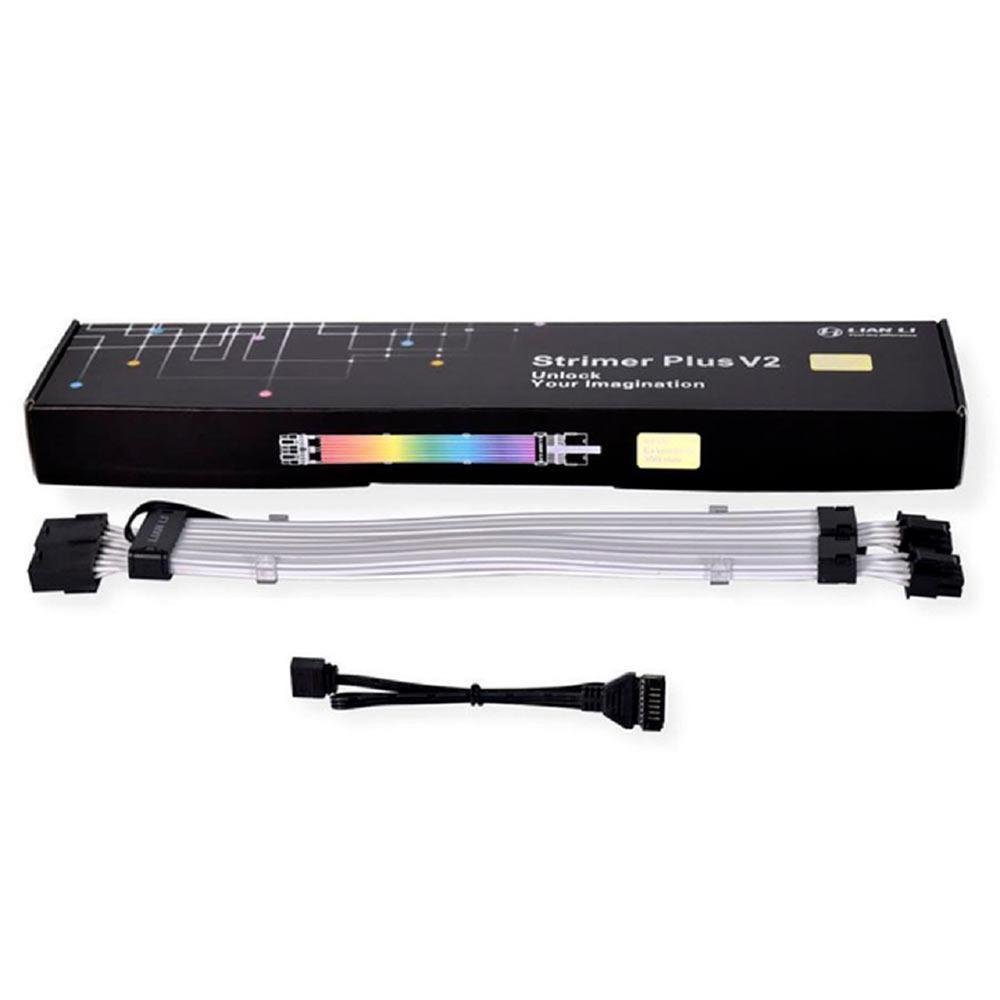 Cabo Extensor Lian Li Strimer Plus V2 300mm RGB 8 Pinos