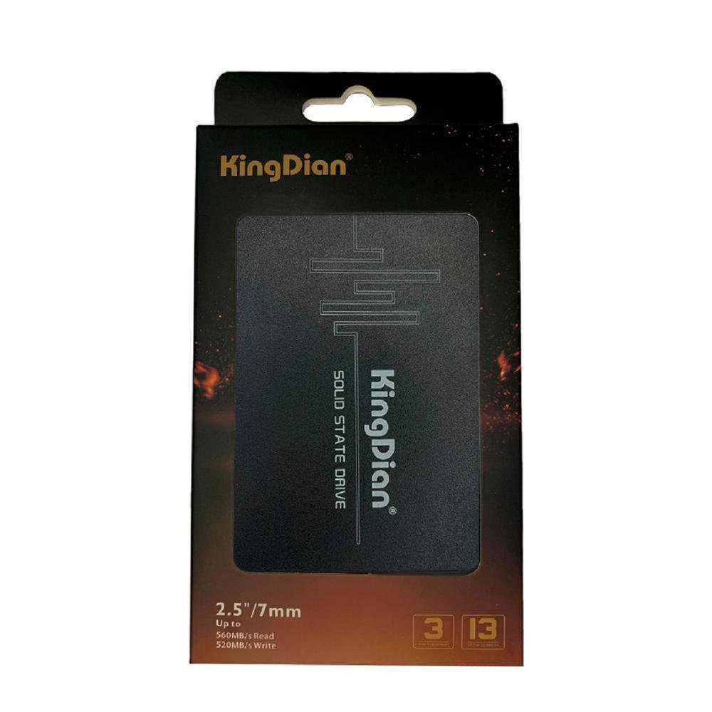 SSD Kingdian S280 2,5 SATA III 120GB 500MB/s leitura Preto