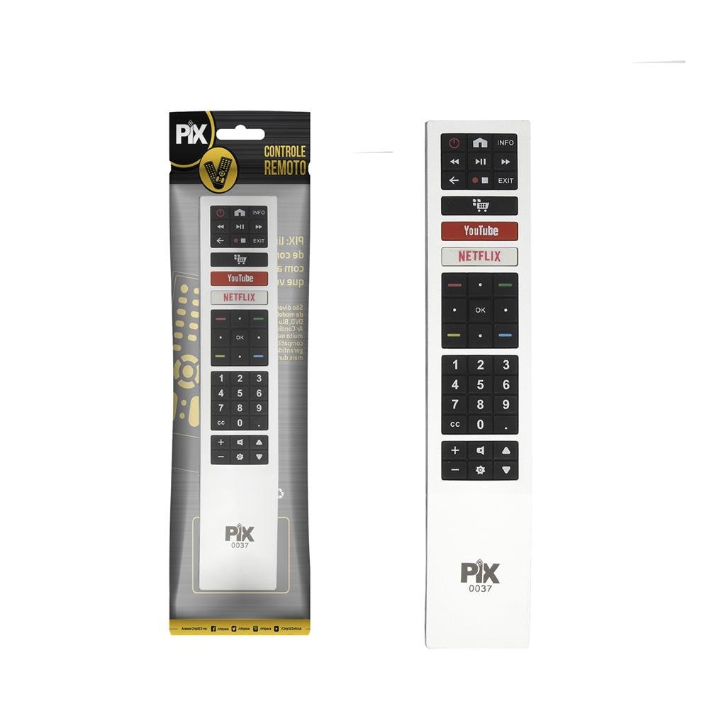 Controle Remoto Compativel AOC Smart TV - Rc4183901 - Netflix/Youtube