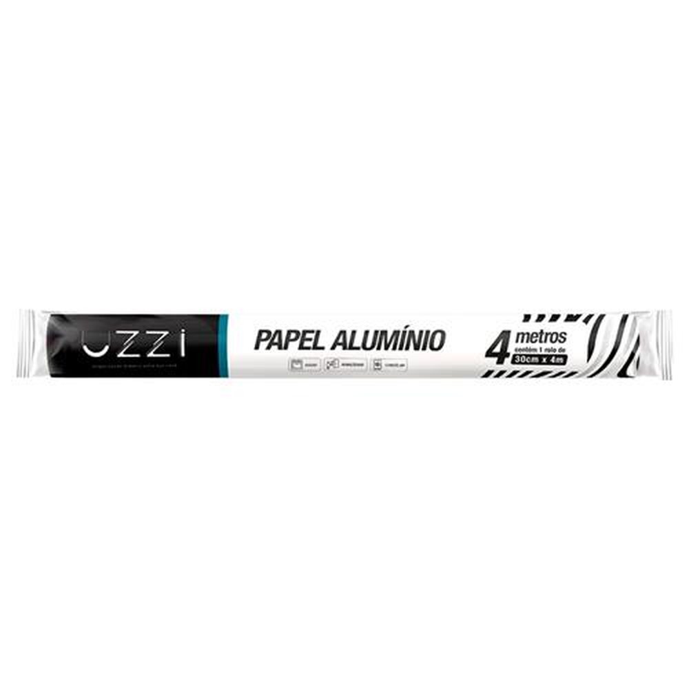 Papel Alumínio Uzzi 30cmx4m