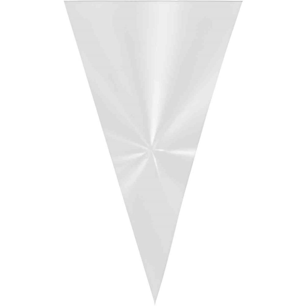 Embalagem Para Trufa/Cone Cone Incolor 14X23cm Pct.C/50