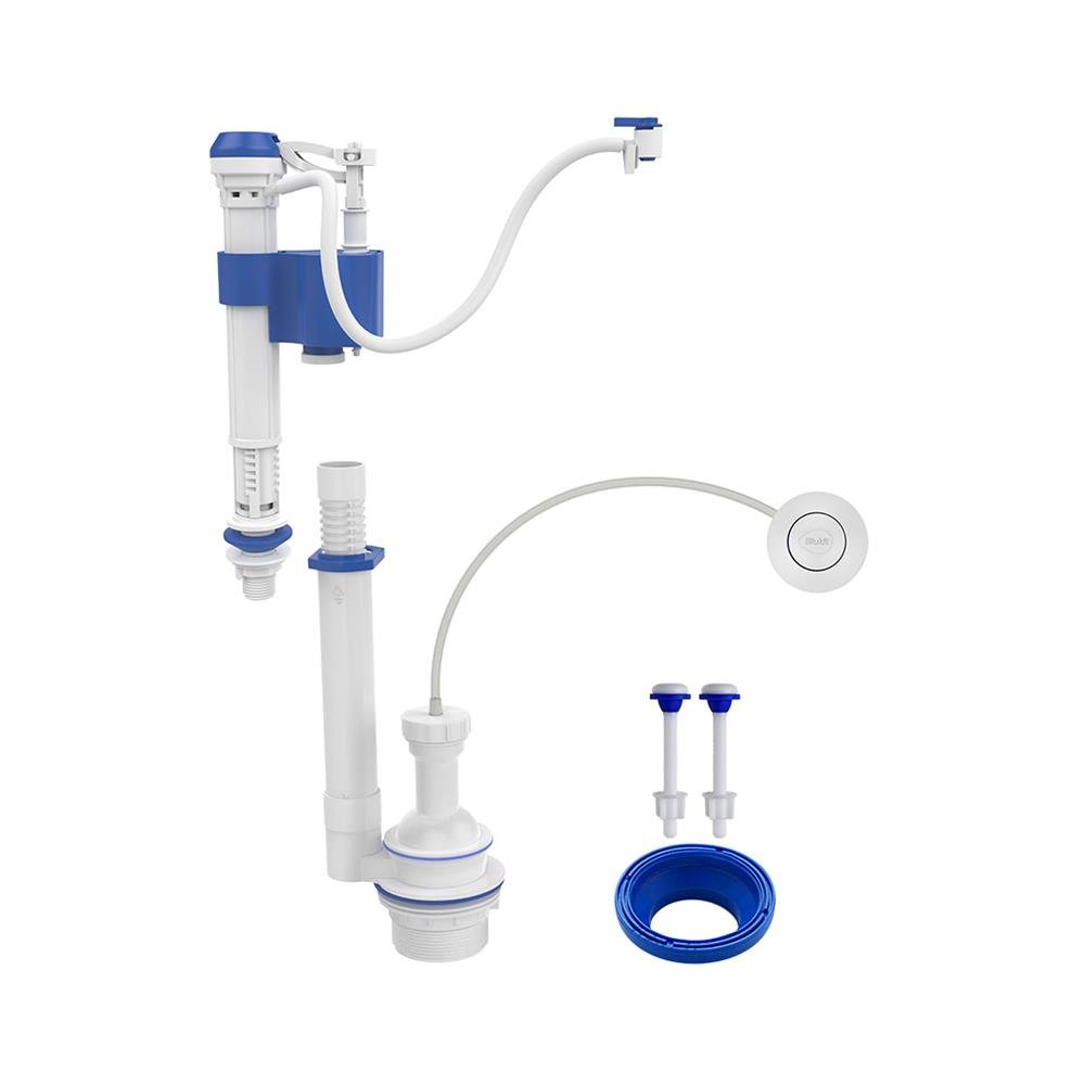 Kit Completo Para Caixa Acoplada Com Mecanismo Acionador Pneumatico Branco A
