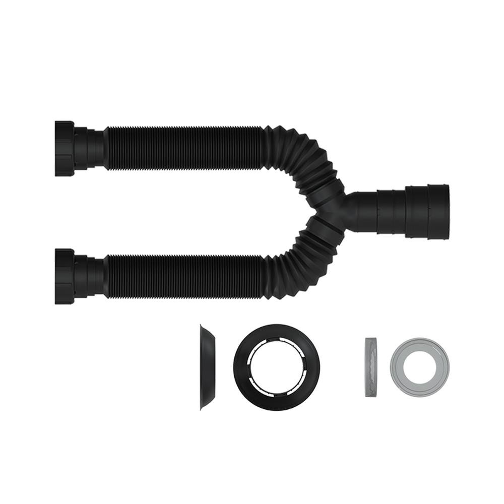 Sifao Tubo Extensivo Duplo Black Porca Pp Com Canopla 70cm