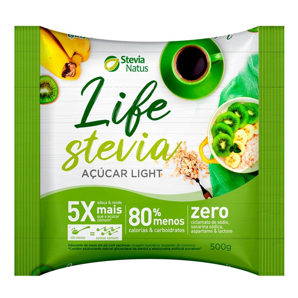 Acucar Light Stevia Life 20X500 g