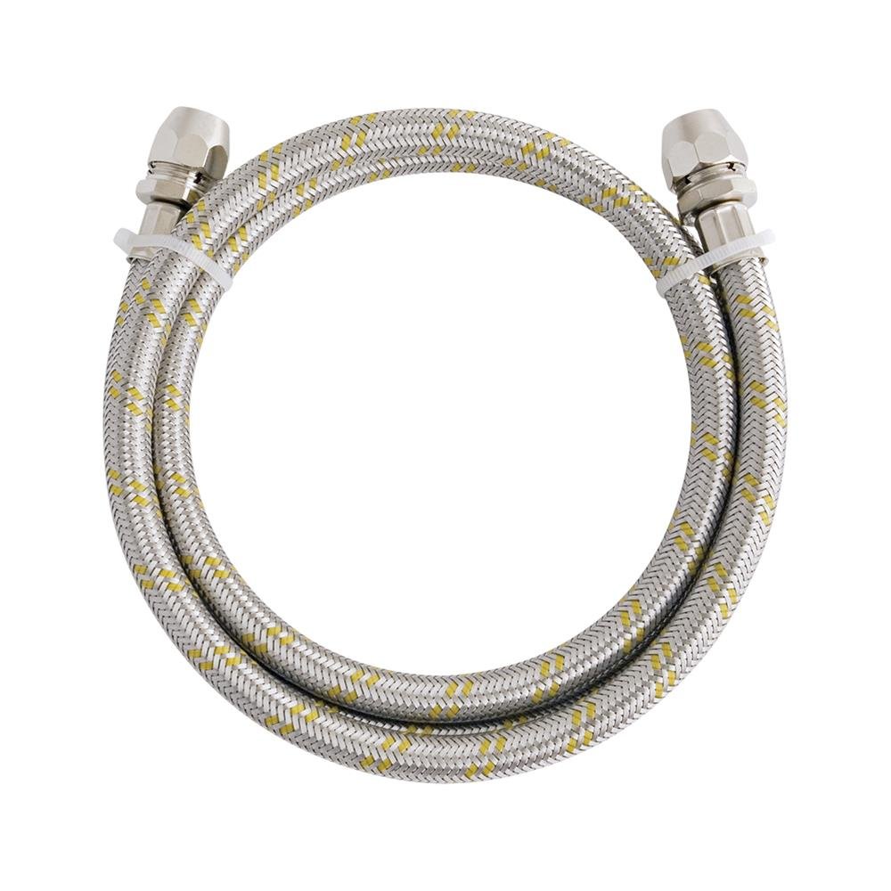 Ligacao Flexivel Inox Para Gas Com Adaptador 3/8 X 1,20m