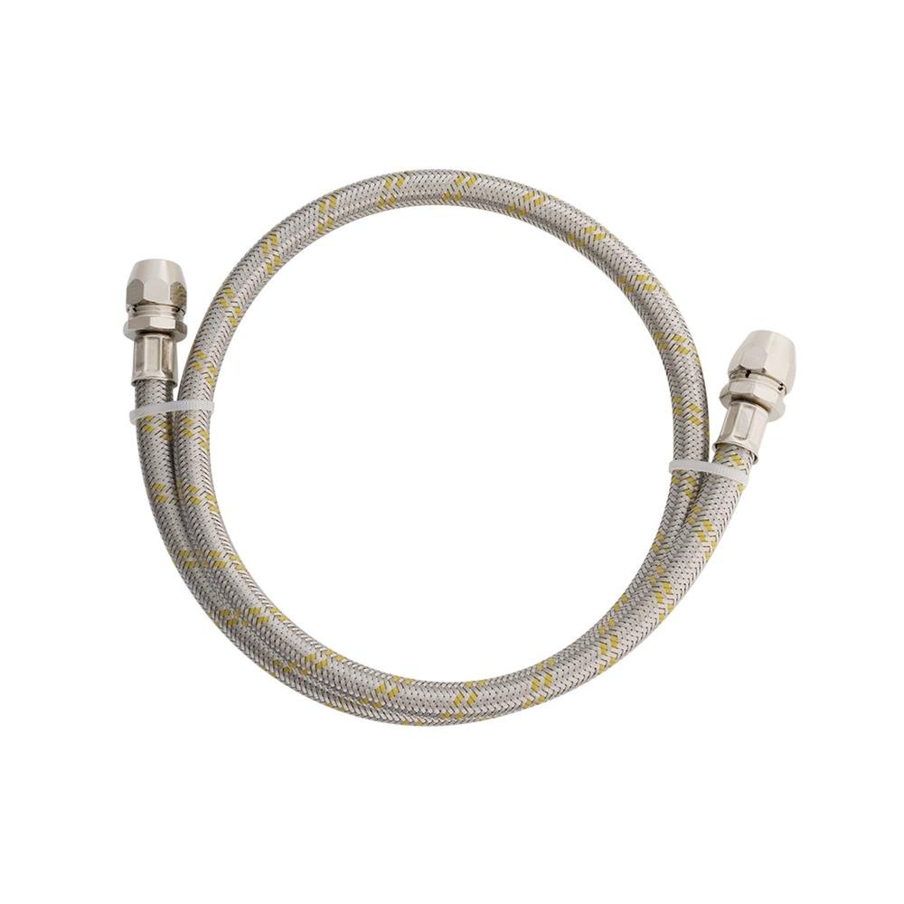 Ligacao Flexivel Inox Para Gas Com Adaptador 3/8 X 1,50m
