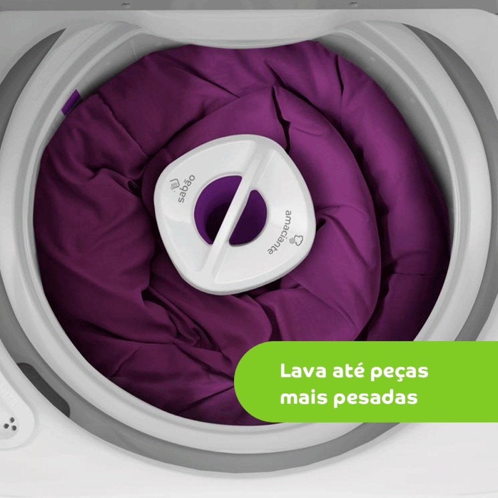 Máquina de Lavar Roupas 9Kg Consul CWB09BBANA - Ciclo Edredom, Dual Dispenser, Dosagem Extra Econômica, Branco, 110V