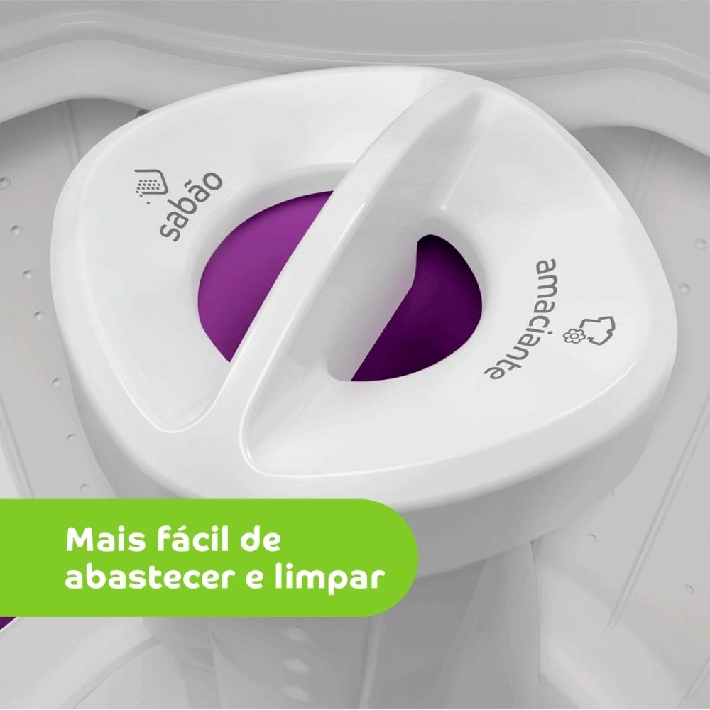 Máquina de Lavar Roupas 9Kg Consul CWB09BBANA - Ciclo Edredom, Dual Dispenser, Dosagem Extra Econômica, Branco, 110V