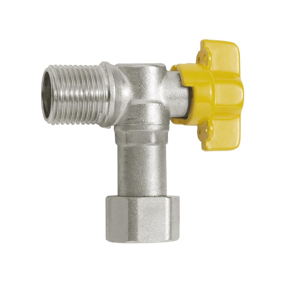 Registro Esfera 90° Para Gas 1/2 Bsp (M) X 1/2 Bsp (F)