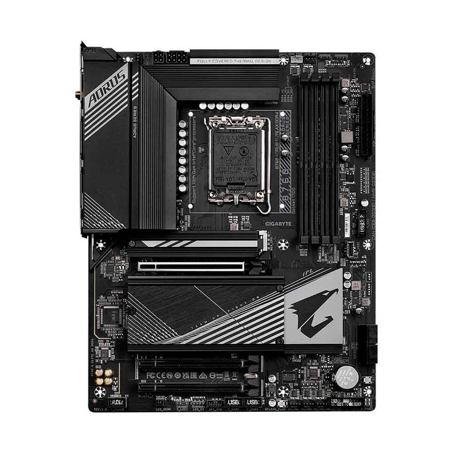 Placa Mãe Gigabyte B760 Aorus Elite AX, Wi-Fi, Chipset B760, Intel LGA 1700, ATX, DDR5