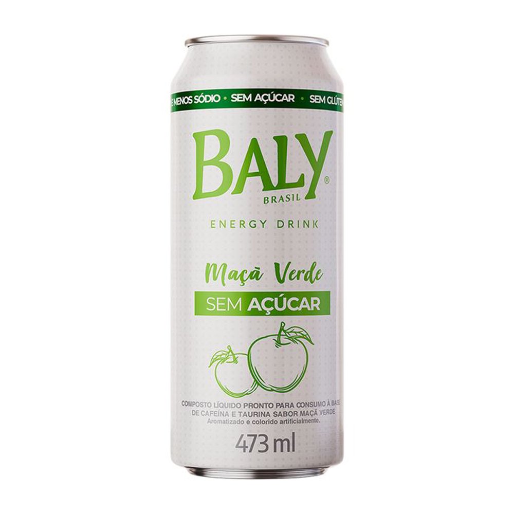Energetico Baly 473ml Maca Verde Sem Acucar